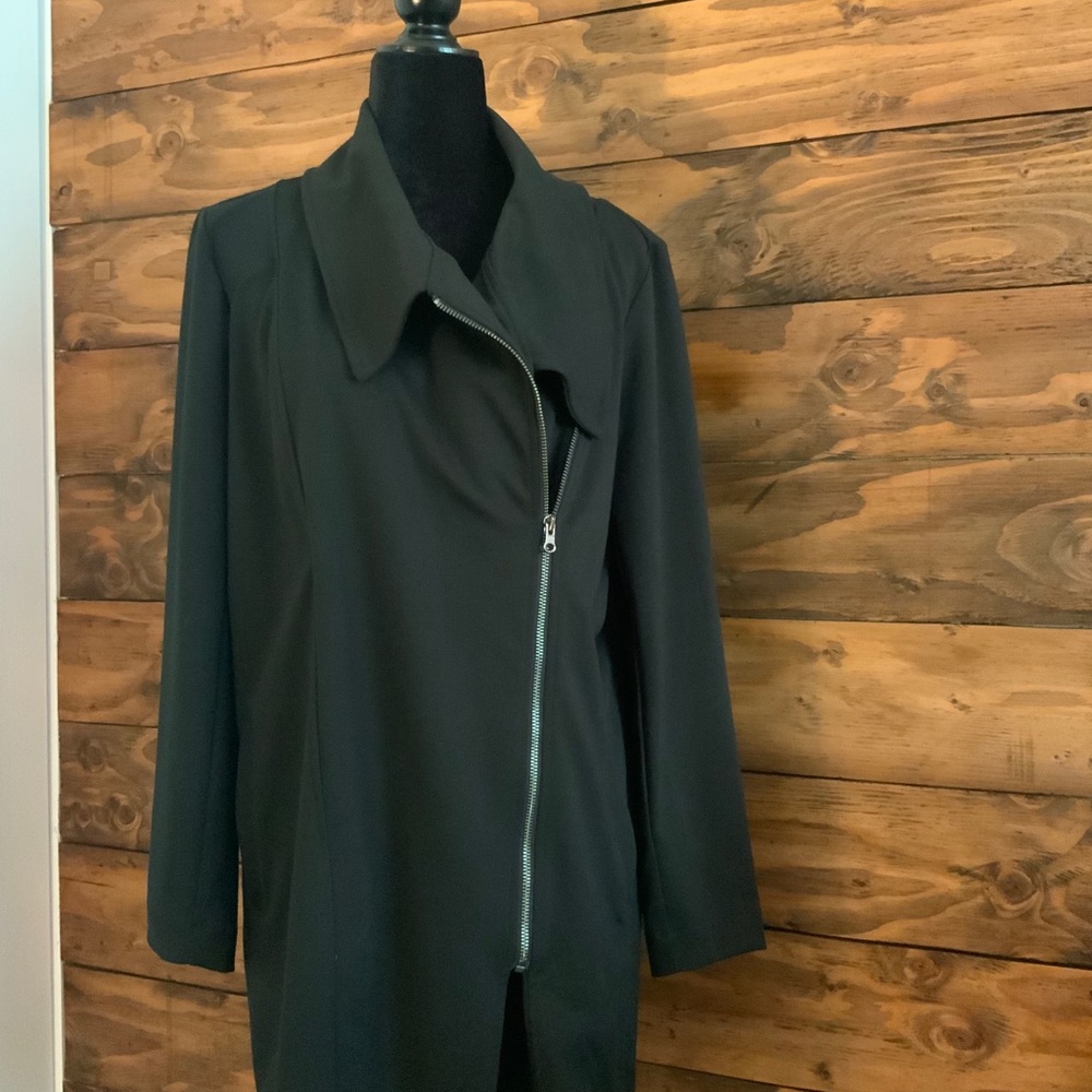 Banana Republic black thigh length jacket.